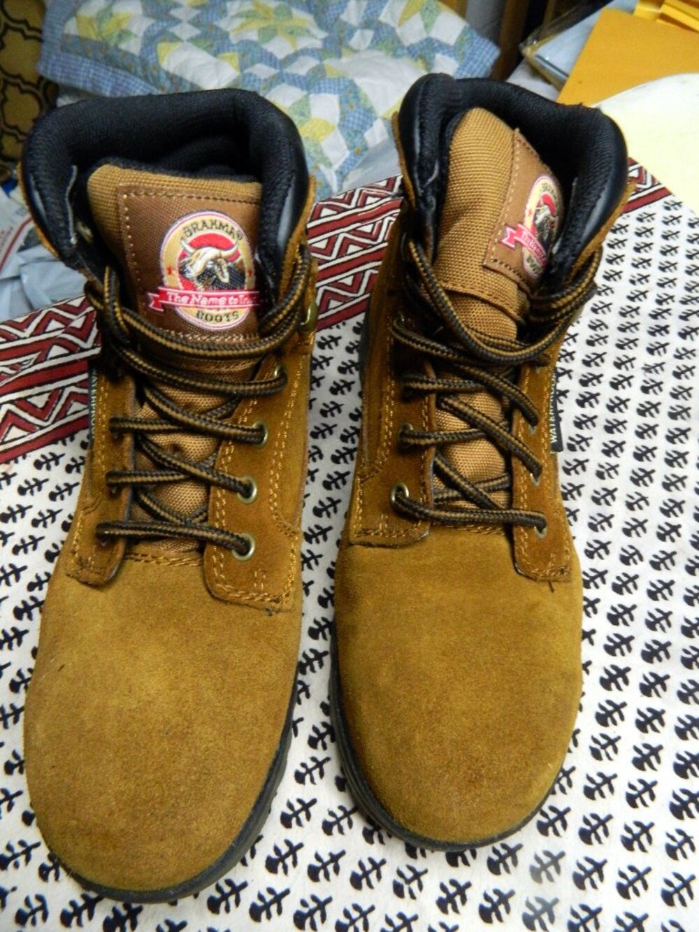BRAHMA Boots Women's Bravo Hiking Suede Leather Waterproof/Oil Resistant EUC
